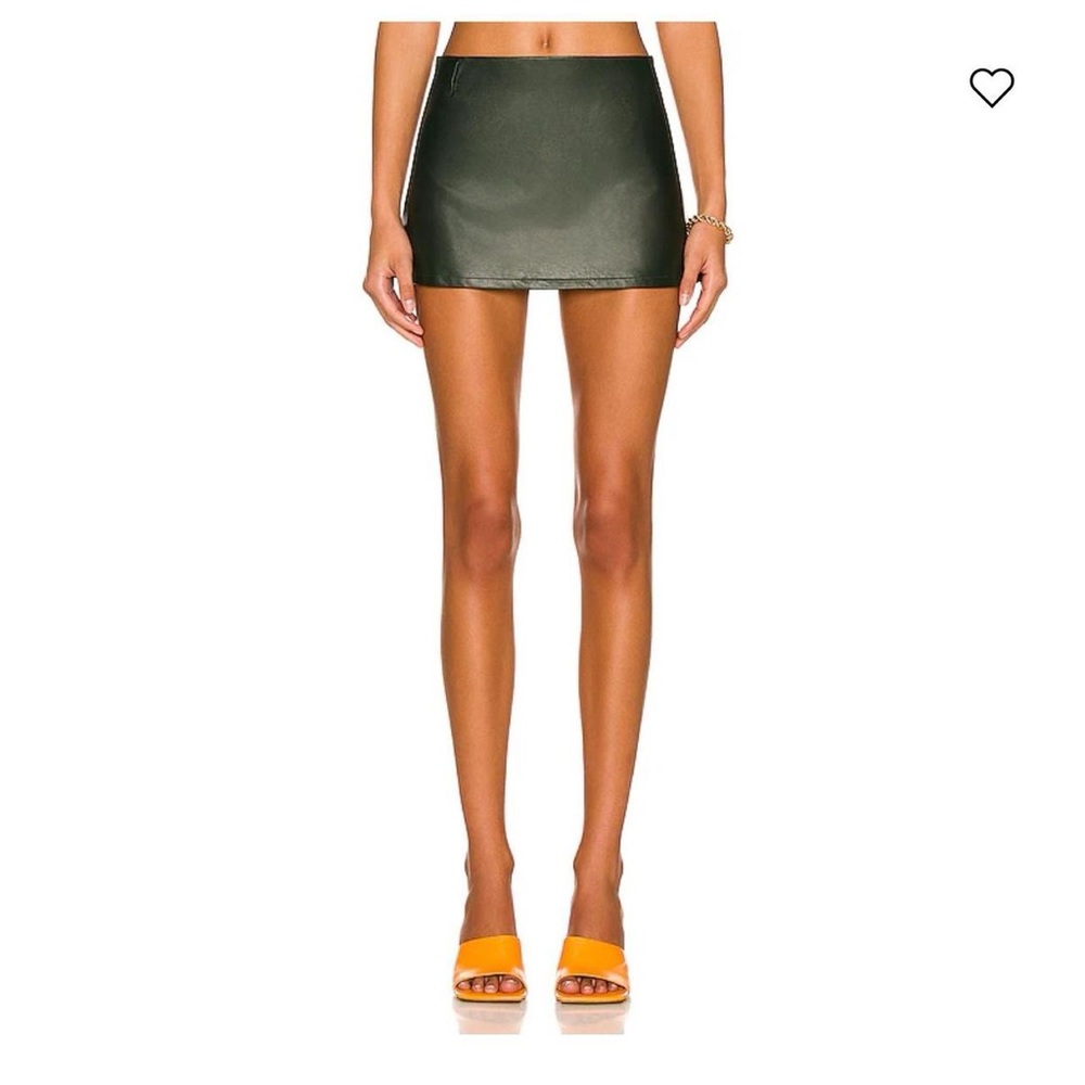 miaou fig skirt in forest green